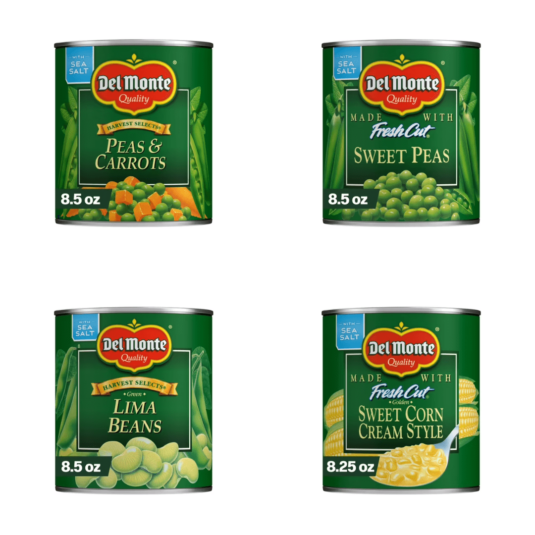 Del Monte Canned Vegetable Assortment 8.5 oz, 8 Count
