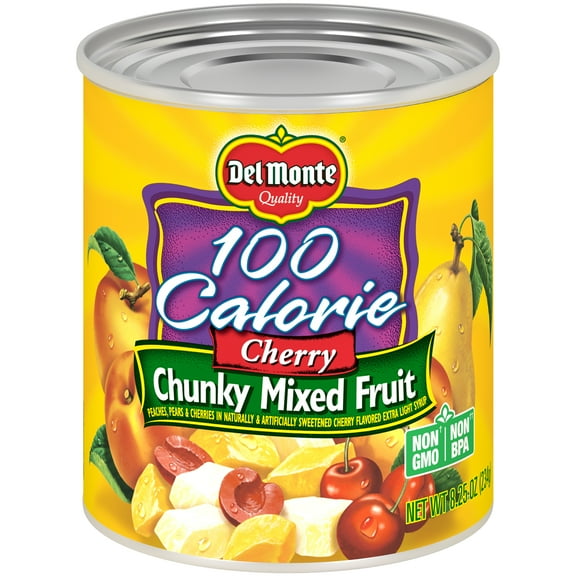 Del Monte Cherry Mixed Fruit, Canned Fruit, 8.25 oz Can