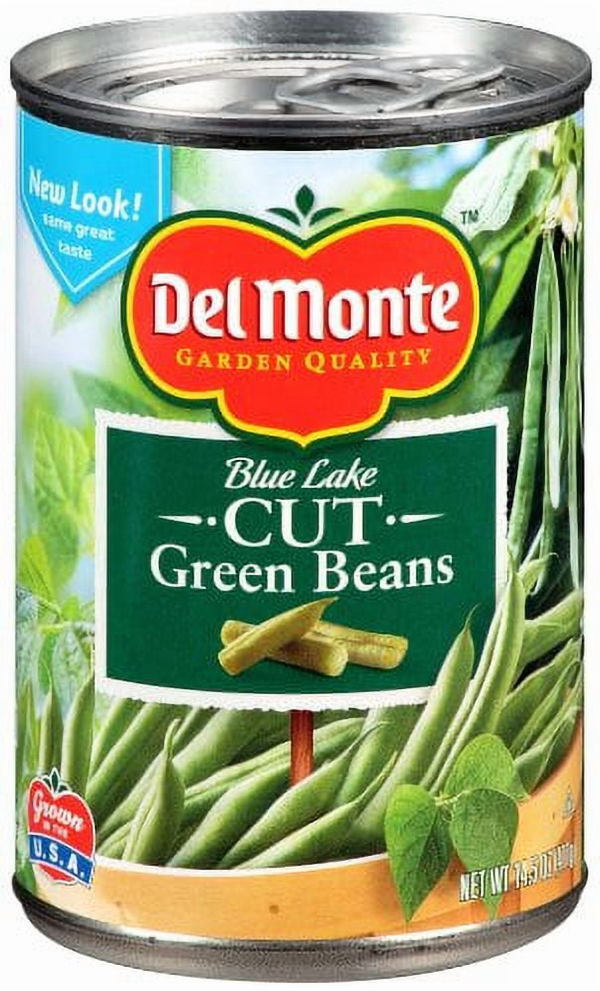 (24 pack) Del Monte Cut Green Beans, Canned Vegetables, 14.5 oz Can