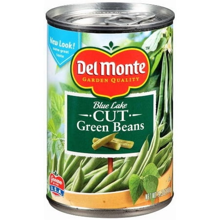(24 pack) Del Monte Cut Green Beans, Canned Vegetables, 14.5 oz Can