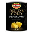 thumbnail image 1 of Del Monte Deluxe Gold Pineapple Chunks in 100% Pineapple Juice, 20 oz Can, Canned Fruit, 1 of 7