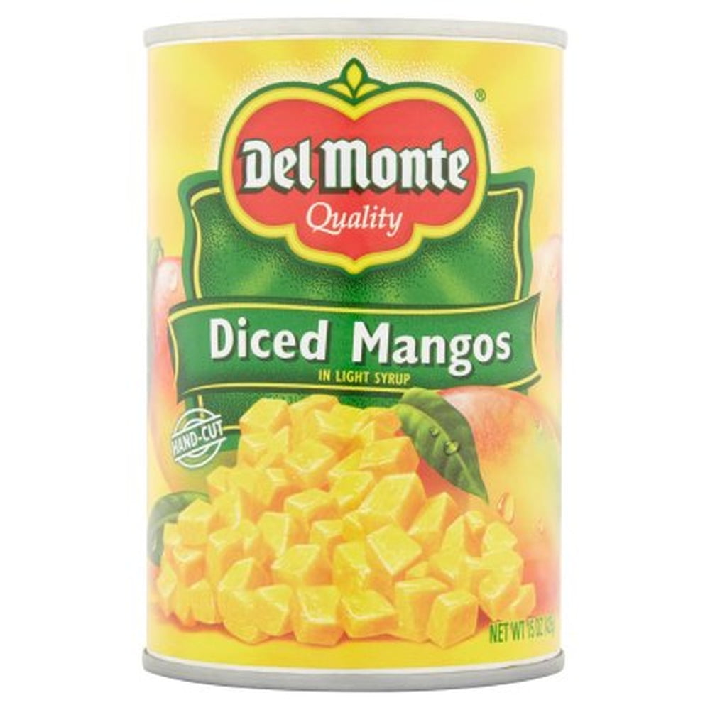Del Monte Diced Mangos in Light Syrup (Pack of 8)