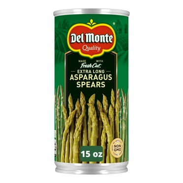 Del Monte Extra Long Asparagus Spears, Canned Vegetables, 15 oz Can