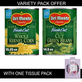 Del Monte Fresh Cut Golden Sweet Whole Kernel Corn, Canned Vegetables, 15.25 oz Can
