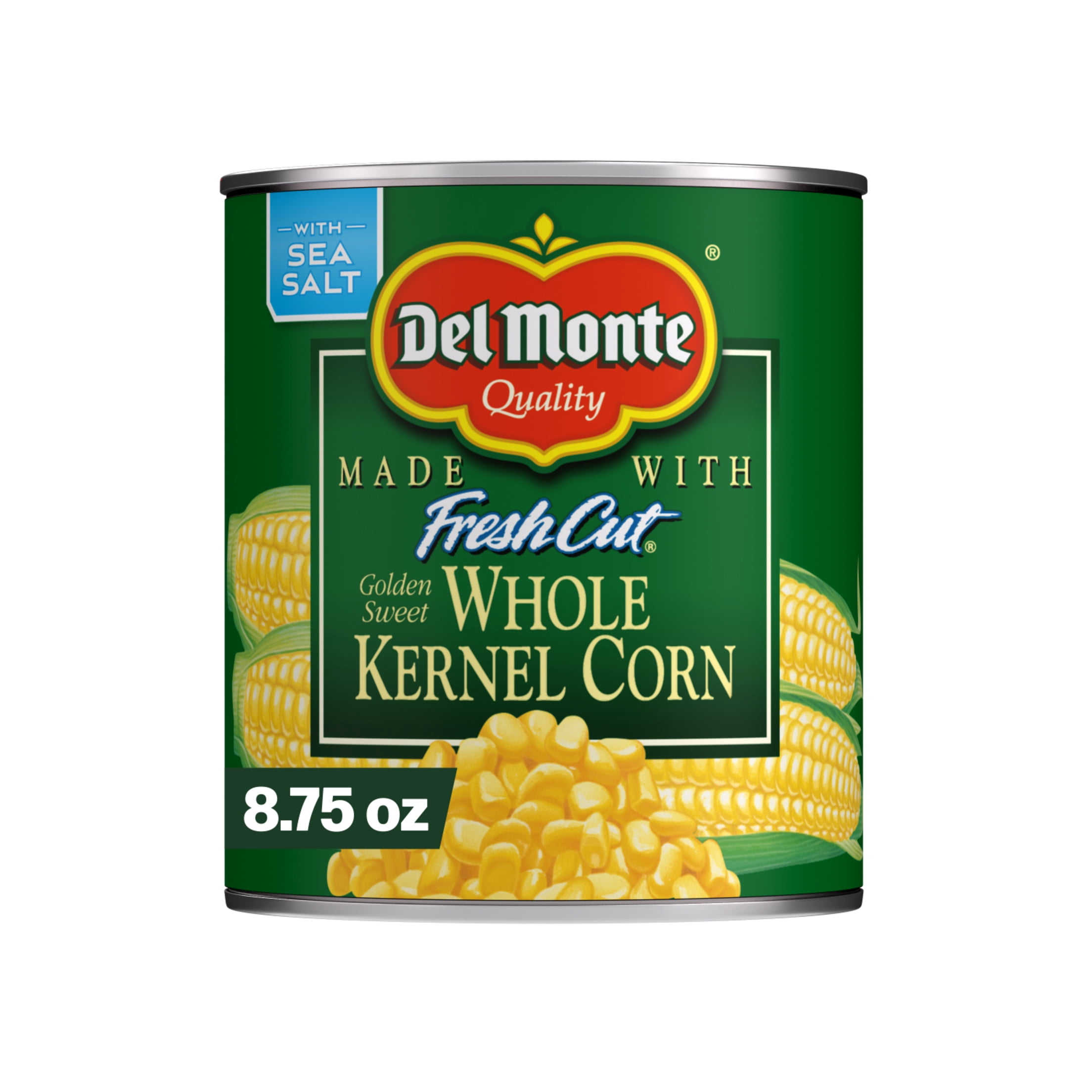 Del Monte Fresh Cut Golden Sweet Whole Kernel Corn, Canned Vegetables, 8.75 oz Can