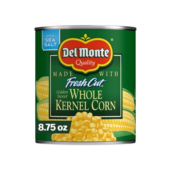 Del Monte Fresh Cut Golden Sweet Whole Kernel Corn, Canned Vegetables, 8.75 oz Can