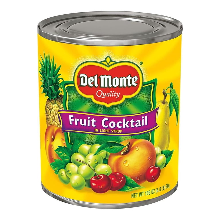 Del Monte Fruit Cocktail in Light Syrup, 106 oz, Naturally Fat