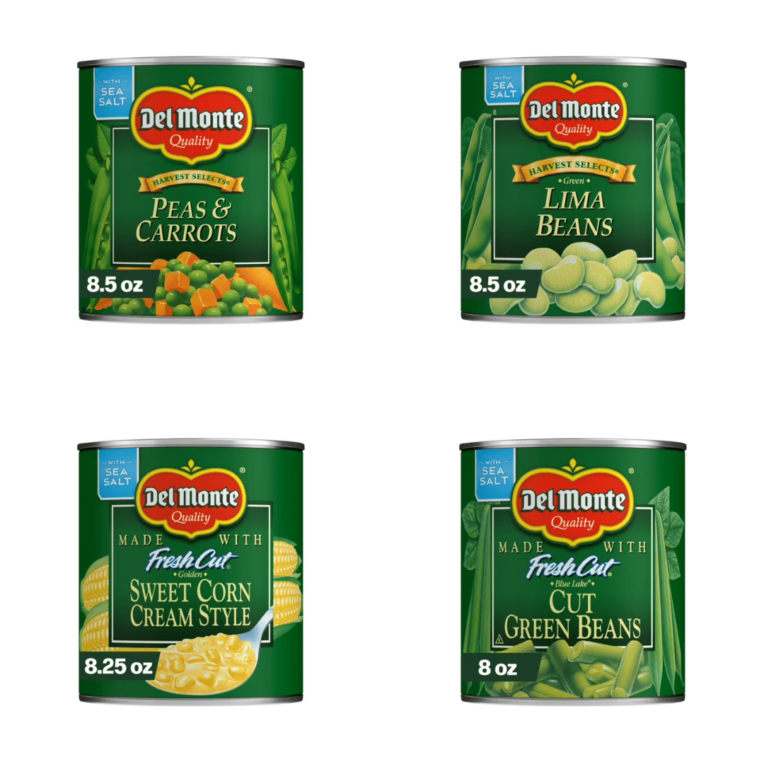 Del Monte Garden Vegetable Pack 8.5 oz, 8 Count
