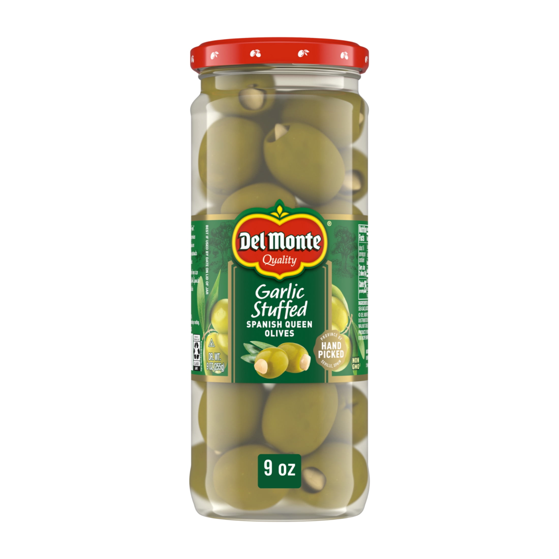 Del Monte® Garlic Stuffed Spanish Queen Olives, 9 oz. Jar