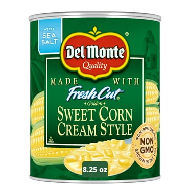 Del Monte Golden Sweet Corn Cream Style, 8.25 oz Can, Canned Vegetables