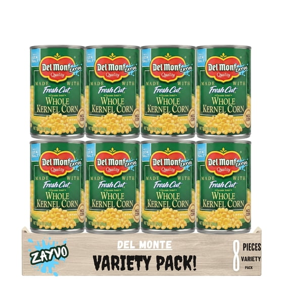 Del- Monte- Golden Sweet Corn, Whole Kernel, 8 Pack 15.25 oz. Cans, Healthy Side Dish