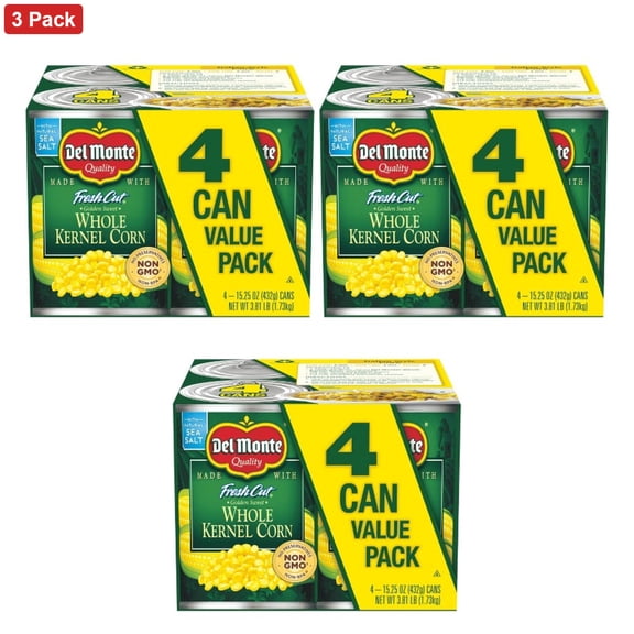 Del Monte Golden Sweet Whole Kernel Corn - 61oz/4ct