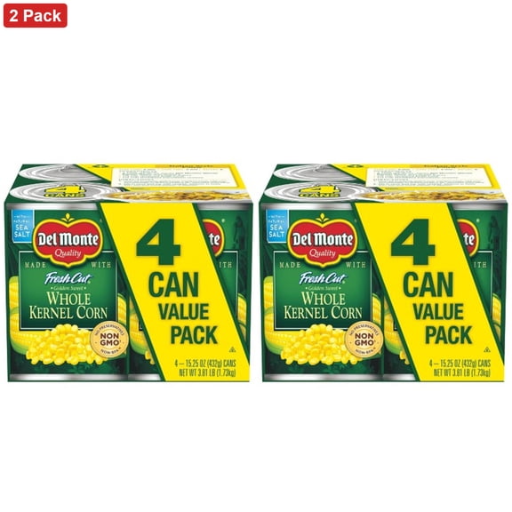 Del Monte Golden Sweet Whole Kernel Corn - 61oz/4ct