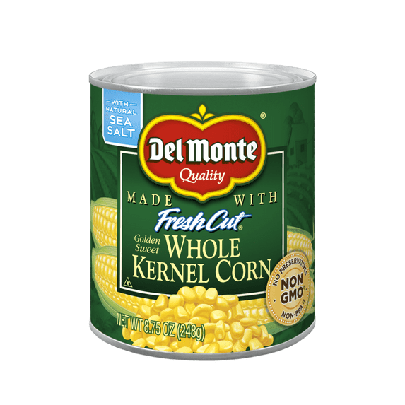 Del Monte Golden Sweet Whole Kernel Corn, 8.75 oz Aluminum Can (Pack of 8)