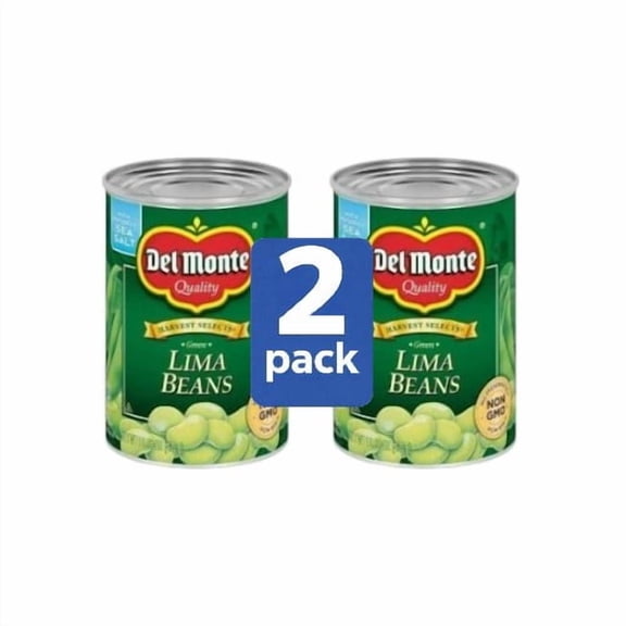 Del Monte Green Lima Beans (2 Pack, 8.5 oz Cans)