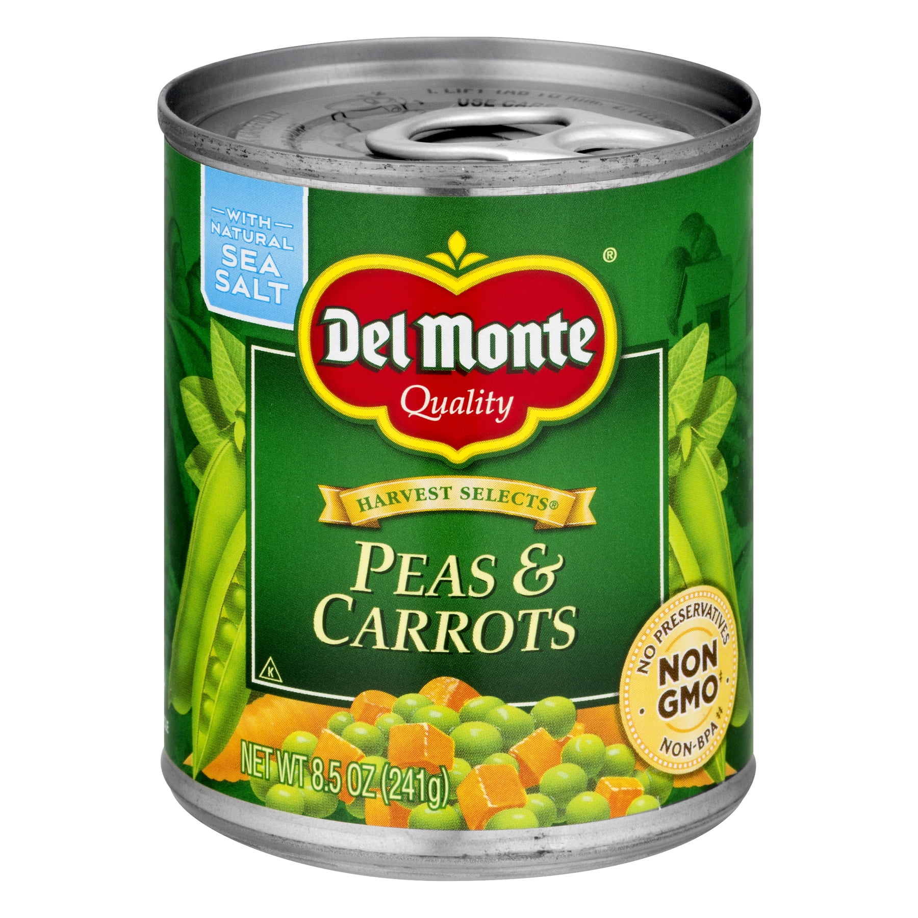 Del Monte Harvest Selects Peas & Carrots, 8.5 oz Aluminum Can