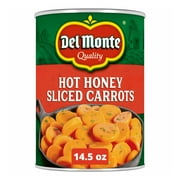 Del Monte Hot Honey Flavored Sliced Carrots, Canned Vegetables, 14.5 oz. Can