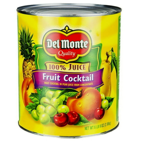 Del Monte In Juice Fruit Cocktail, 105 oz - Case of 6