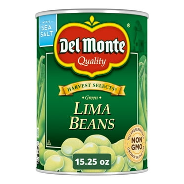 Del Monte Lima Beans, Canned Vegetables, 15.25 oz Can