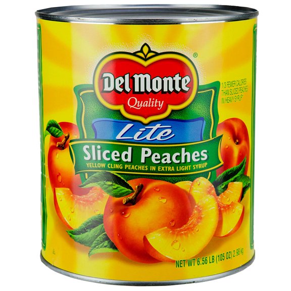 Del Monte Lite Sliced Peaches 105 oz.