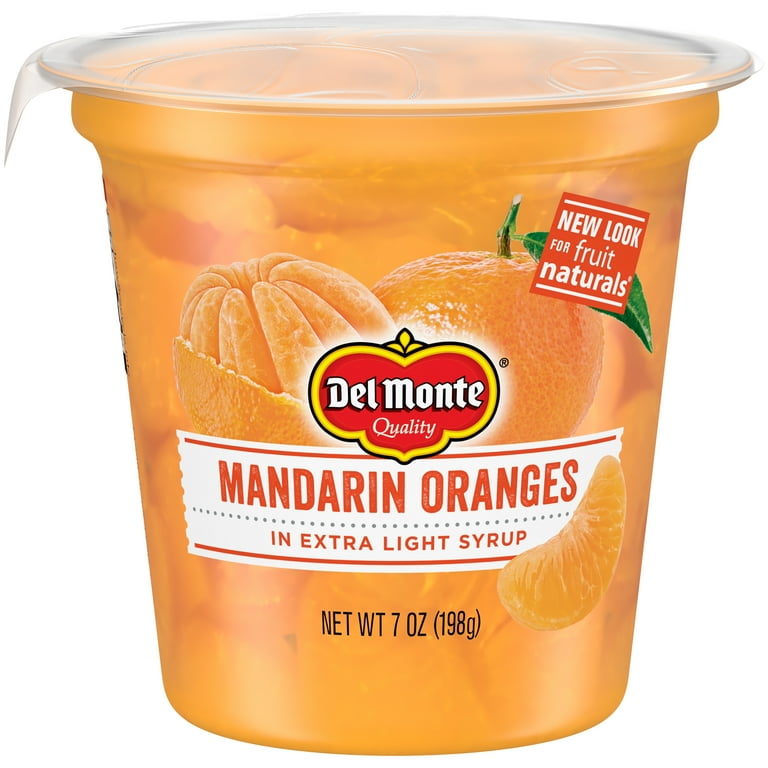 Del Monte Sweet Mandarin Oranges in Light Syrup, 7oz Snack Cup
