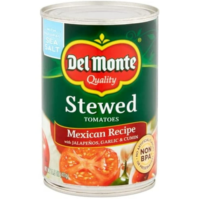Del Monte, Mexican Recipe Stewed Tomatoes (With Jalapenos, Garlic