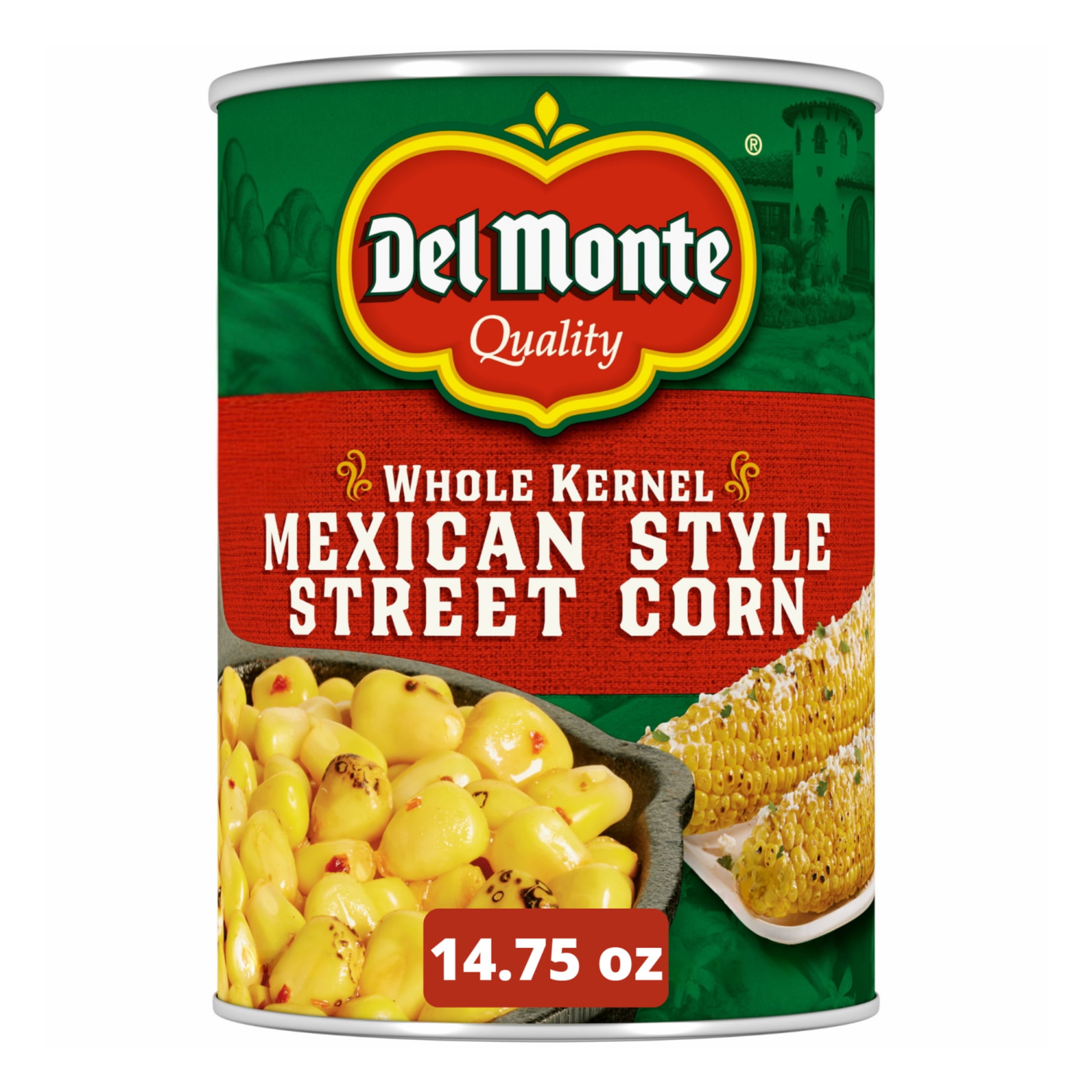 Del Monte Mexican Style Street Corn, Canned Vegetables, 14.75 oz Can
