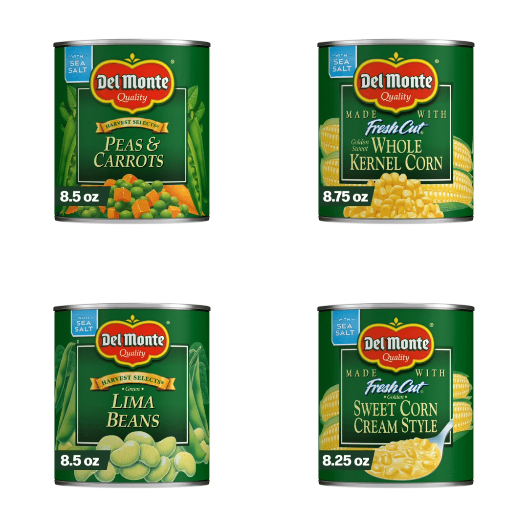 Del Monte Vegetable Essentials 8.5 oz Cans, 8 Count