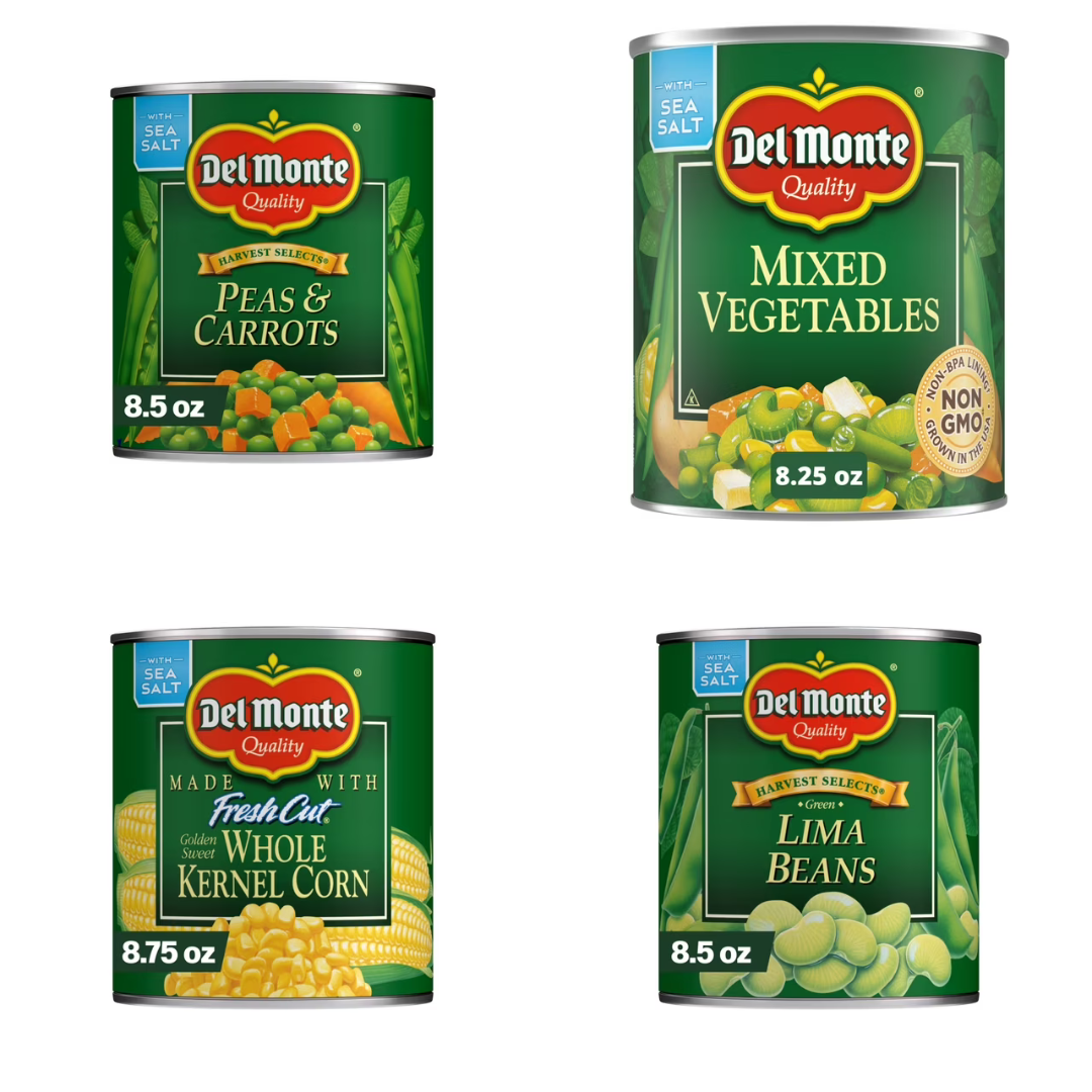 Del Monte Mixed Vegetable Cans 8.5 oz, 8 Pack