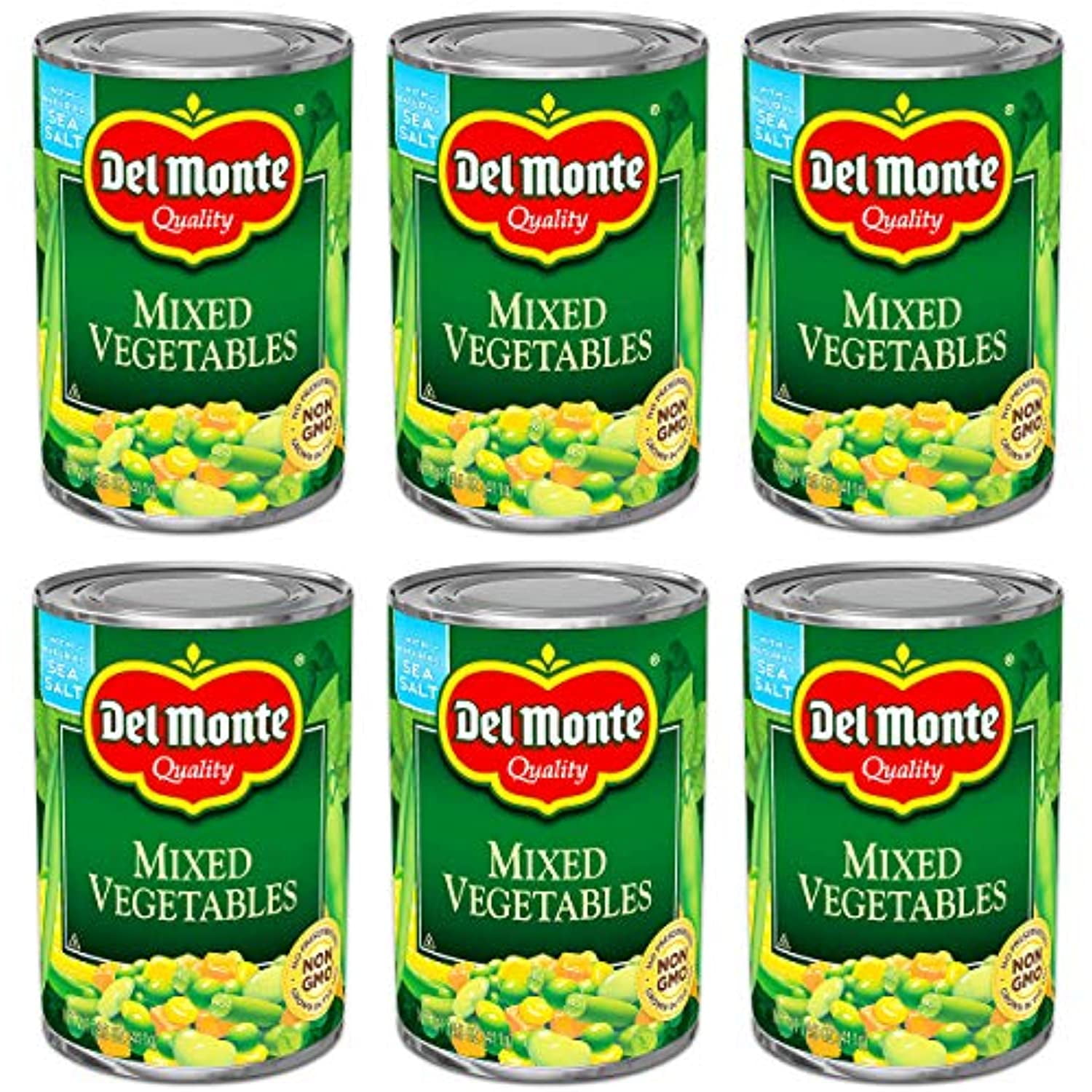 Del Monte, Mixed Vegetables, 14.5Oz Can (Pack Of 6)