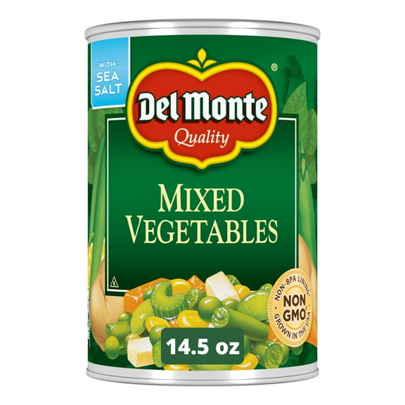 Del Monte Mixed Vegetables, Canned Vegetables, 14.5 oz Can