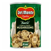 Del Monte Mushroom Stems and Pieces, 8 oz Can, Canned Vegetables