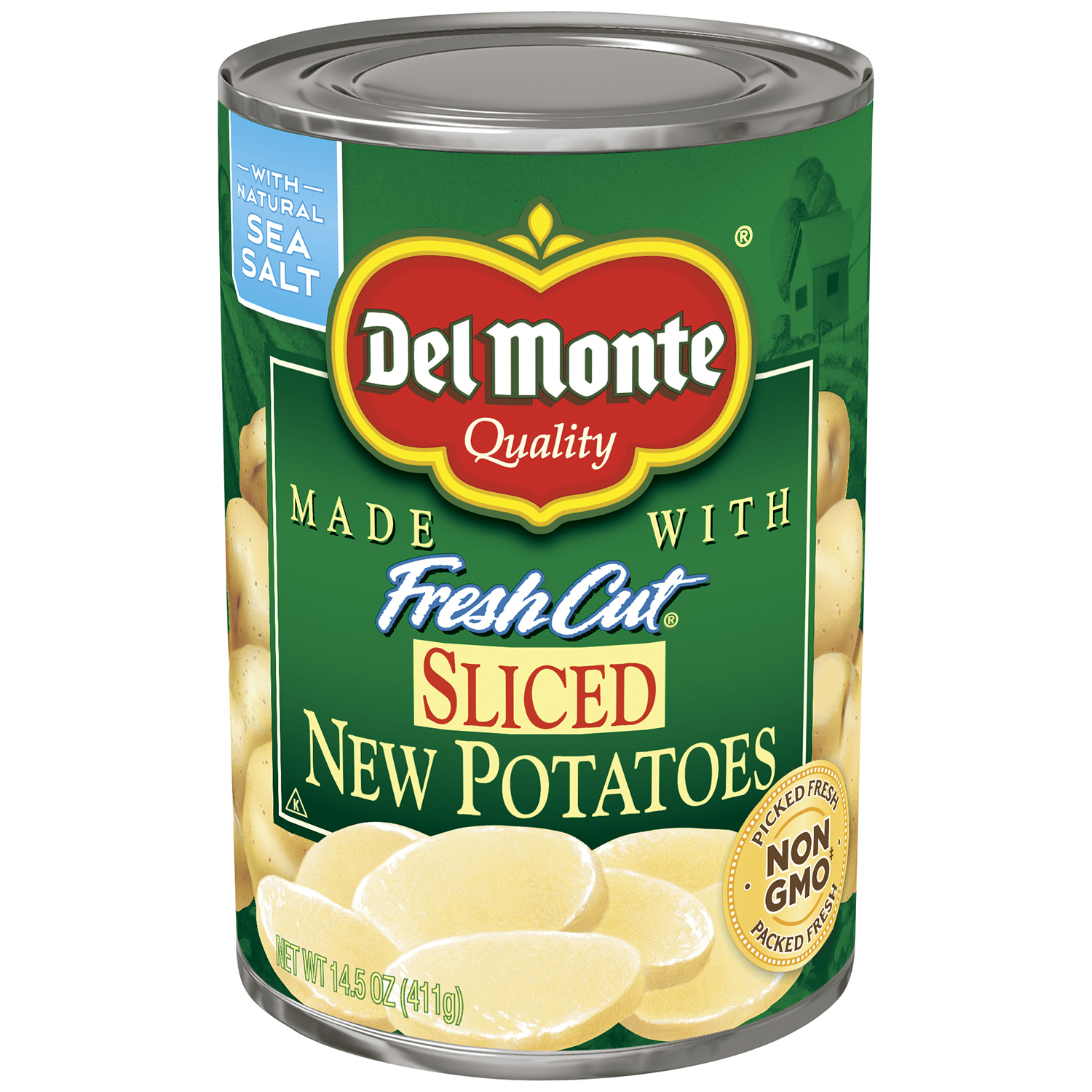Del Monte Diced Potatoes, Vegetables, 14.5 oz Can