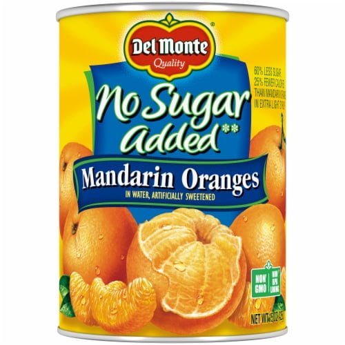 Del Monte No Sugar Added Mandarin Oranges Canned Fruit - 15 oz ...
