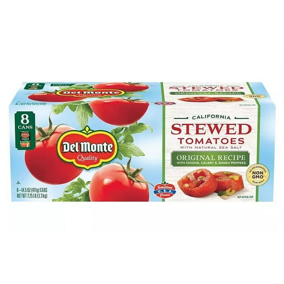 Del Monte® Original Recipe California Stewed Tomatoes 8-14.5 oz. Cans
