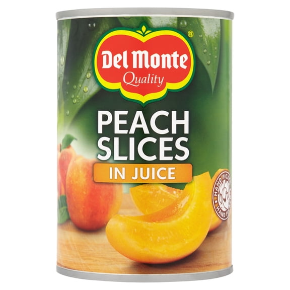 Del Monte Peach Slices In Juice 415G, Imported from Britain