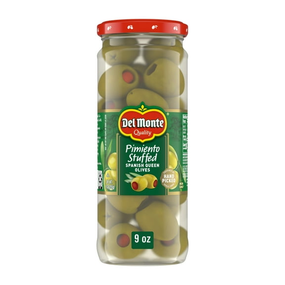 Del MonteĀ® Pimiento Stuffed Spanish Queen Olives, 9 oz. Jar