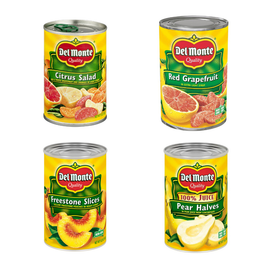 Del Monte Premium Fruit Cocktail 8-Variety Pack 15 oz Cans Juicy, Wholesome & Packed with Goodness
