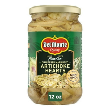 Del Monte Quartered Marinated Artichoke Hearts 12 oz Glass Jar