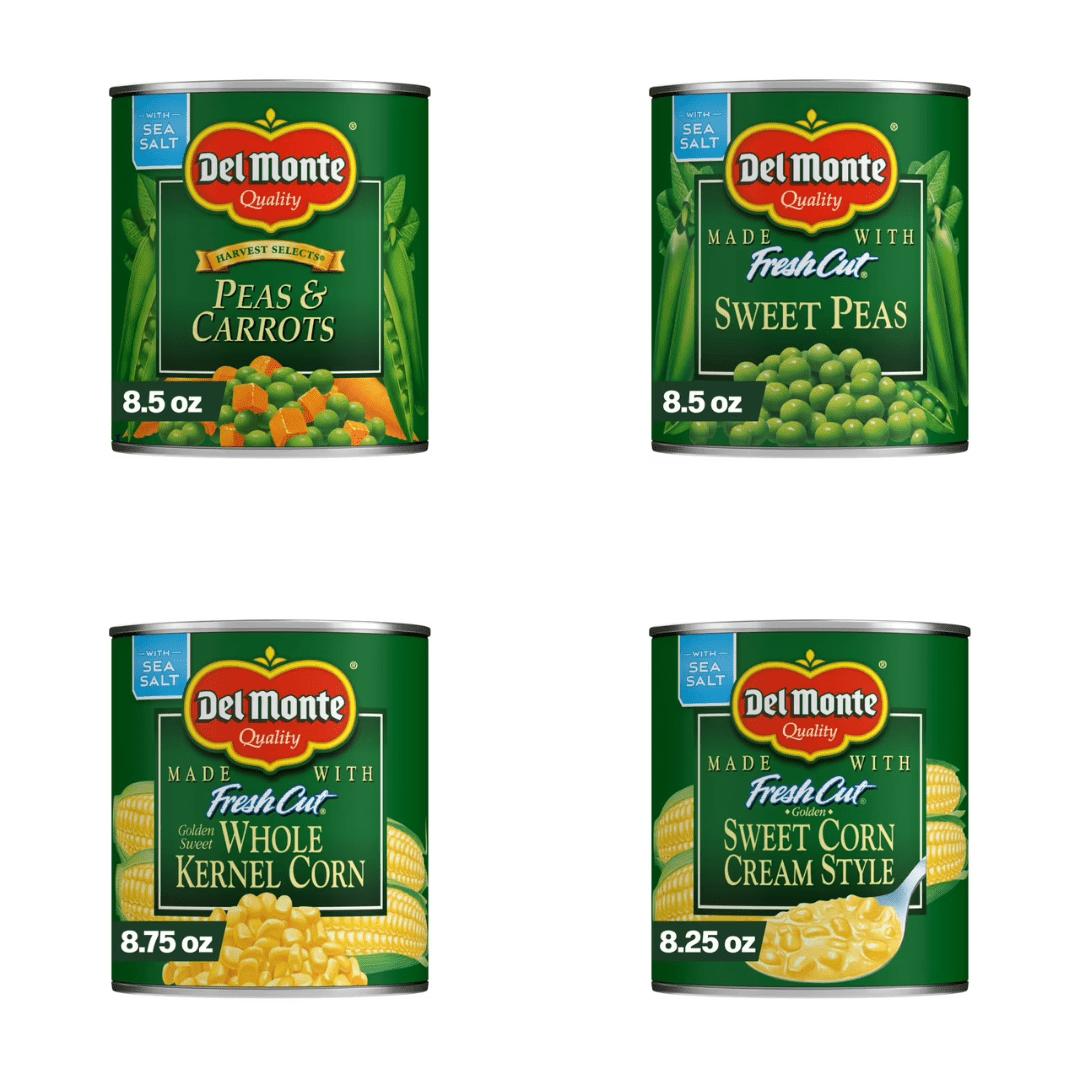 Del Monte Ready Pantry Vegetables 8.5 oz, 8 Count