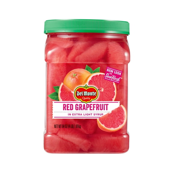 Del Monte Red Grapefruit, Jarred Fruit, 64 oz. Jar, Fresh Refrigerated Fruit