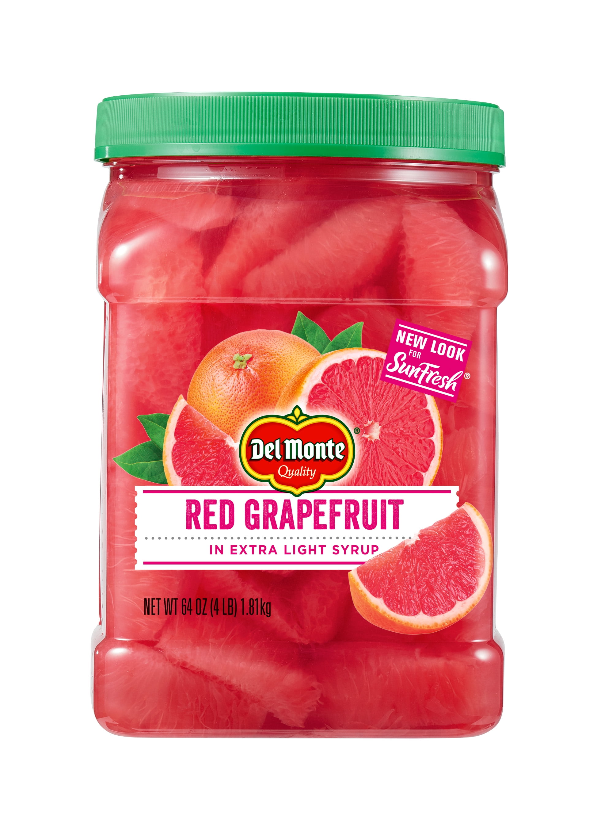 Del Monte Red Grapefruit, Jarred Fruit, 64 oz Jar