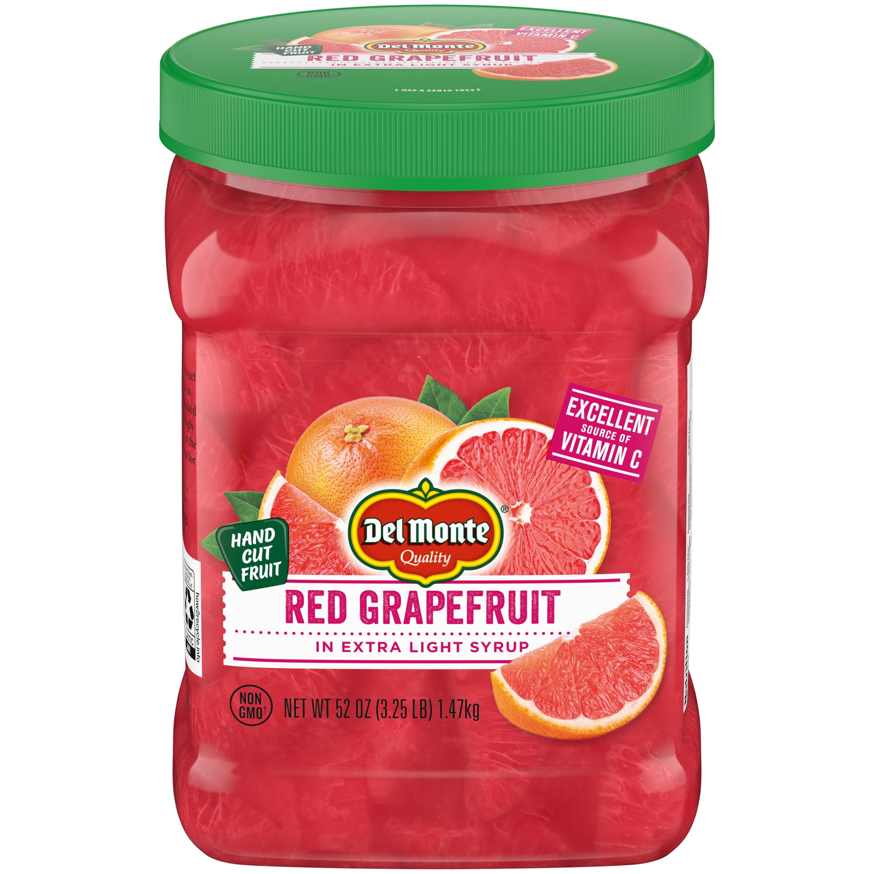 Del Monte Red Grapefruit in Extra Light Syrup, 52 oz. Plastic Jar
