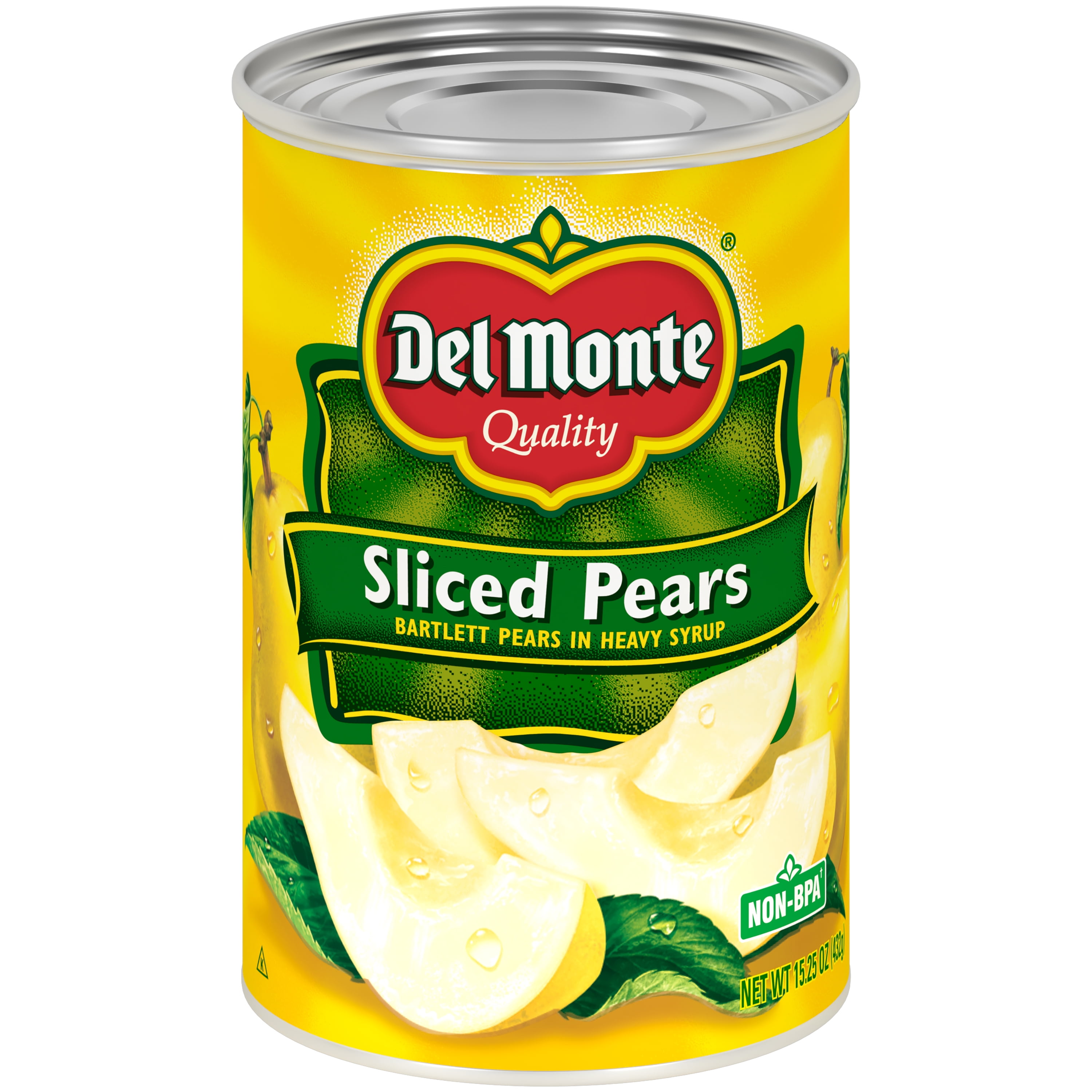 Del Monte Sliced Peaches, Canned Fruit, 15 oz Can 