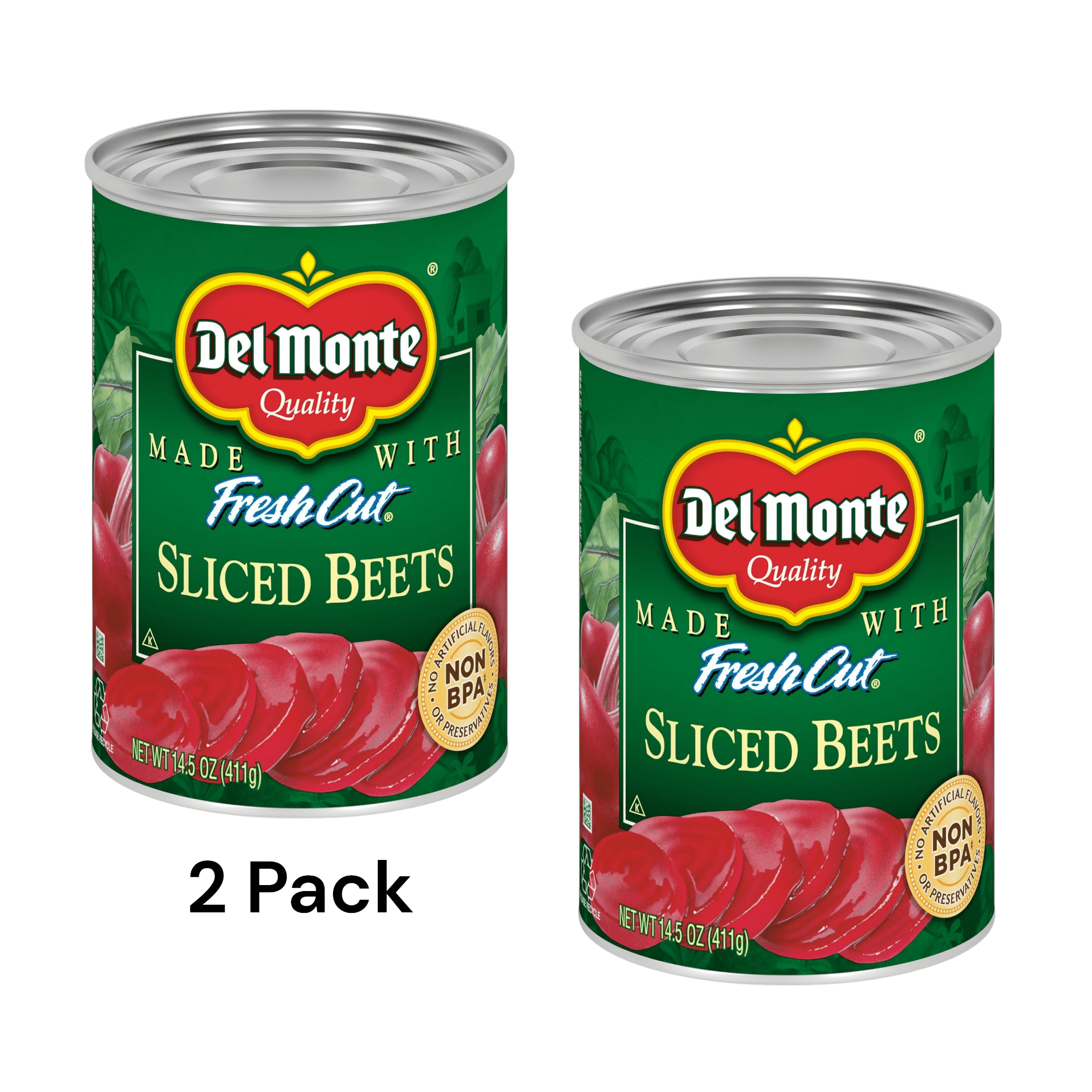 Del Monte Sliced Canned Beets, 2 Pack, 14.5 oz