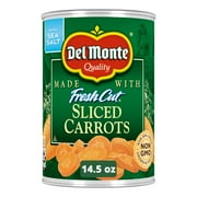 Del Monte Sliced Carrots, Canned Vegetables, 14.5 oz Can