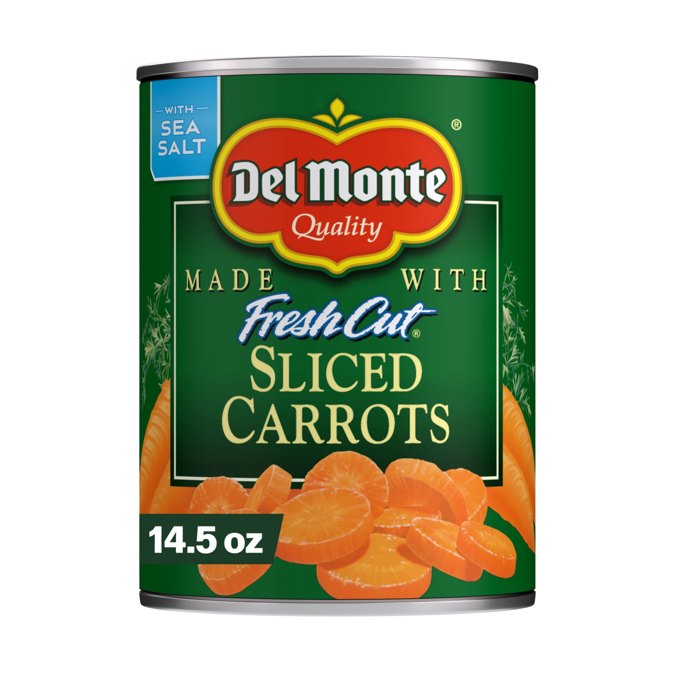 Del Monte Sliced Carrots, Canned Vegetables, 14.5 oz Can