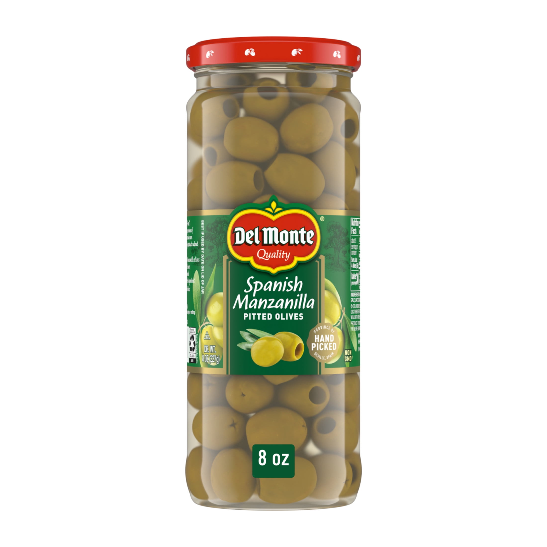 Del Monte® Spanish Manzanilla Pitted Olives, 8 oz. Jar - Walmart.com