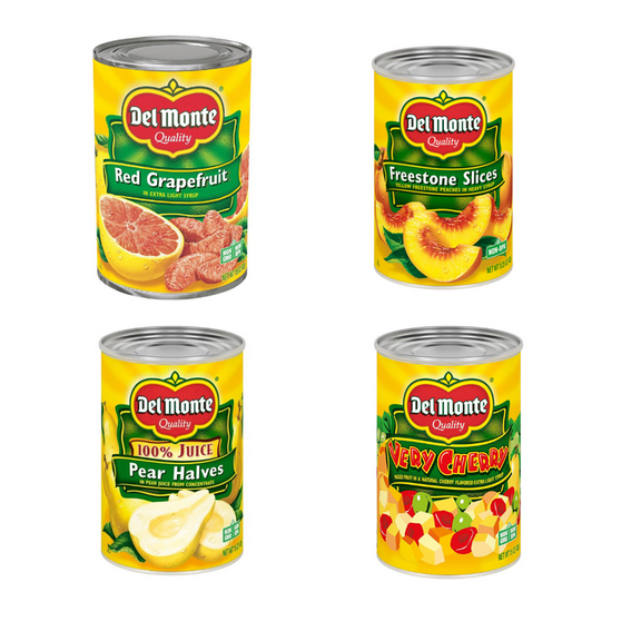 Del Monte Taste Discovery Variety Pack 8 Cans of Fruit Adventure