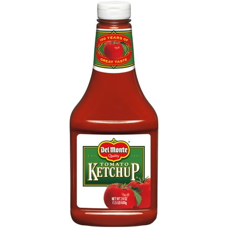 Del Monte Tomato Ketchup, 24 oz, Peanut Free, Shelf Stable, Plastic Bottle